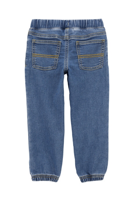 Pantalón jean con puño ceñido Sin color