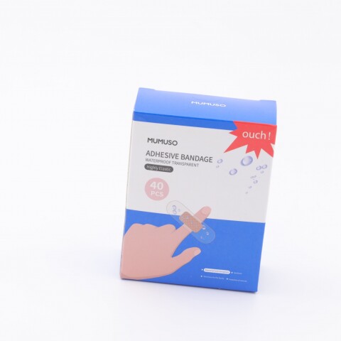 BANDITAS ADHESIVO IMPERMEABLE (ULTRATINA / TRANSPARENTE / PU / 40PCS) BANDITAS ADHESIVO IMPERMEABLE (ULTRATINA / TRANSPARENTE / PU / 40PCS)