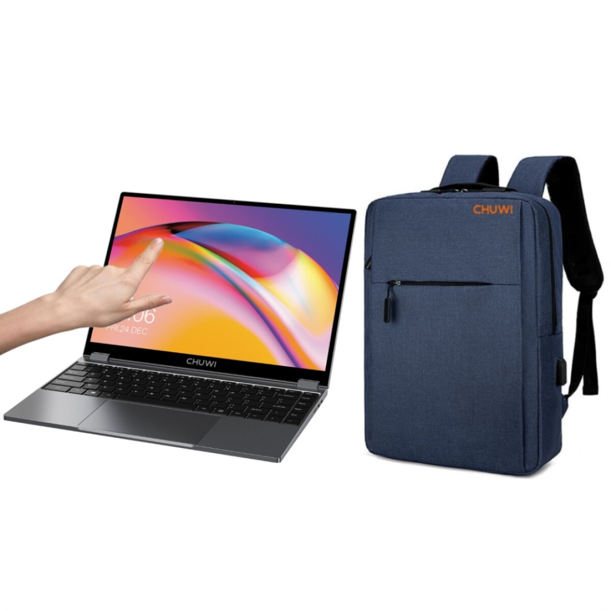 Notebook Chuwi Quadcore + Mochila Azul 