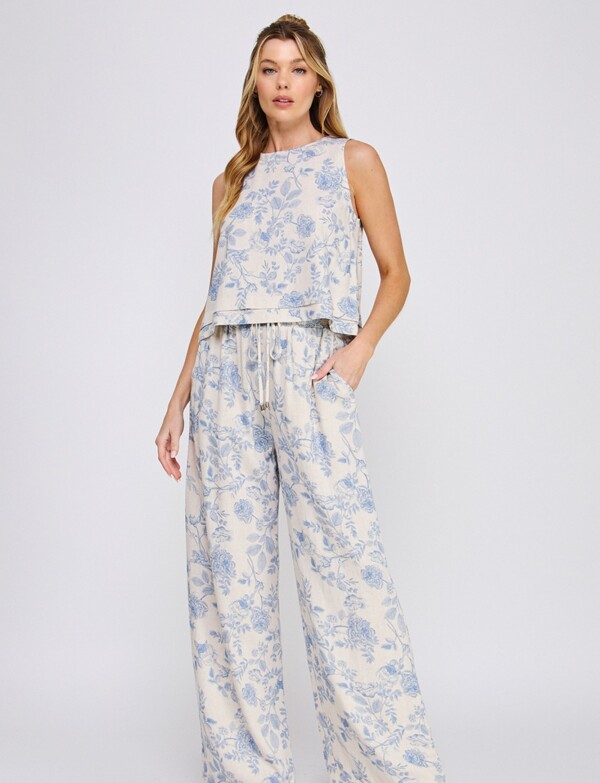 Palazzo De Lino Estampado MULTI/AZUL