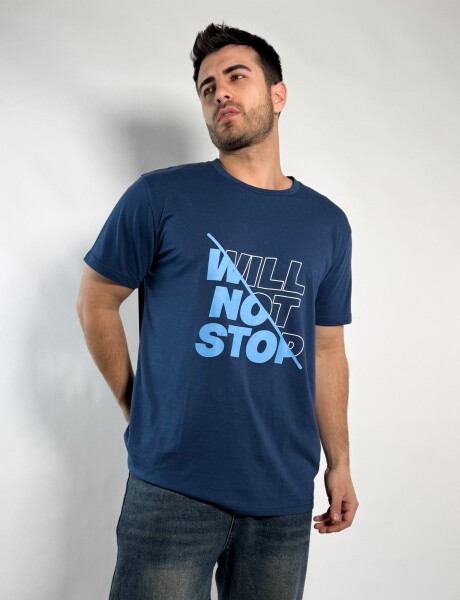 Remera estampada Ale Azul
