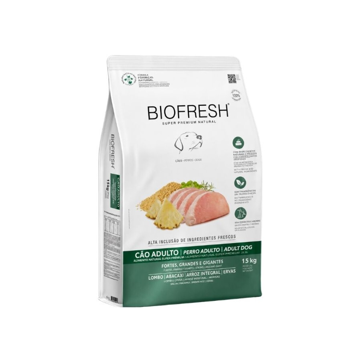 BIOFRESH PERRO ADULTO RAZAS GRANDES 15KG / CERDO Y ANANA 