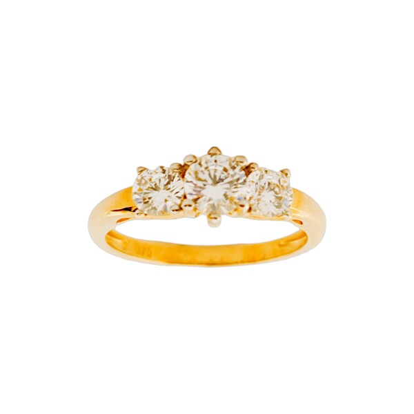 Anillo Trilogy-Oro bajo-Piedra zirconia-AN8027 conpiedra