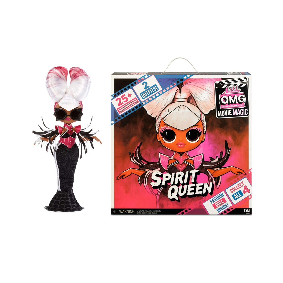 Muñeca LOL OMG Movie Magic Spirit Queen con 25 sorpresas 