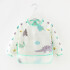 Babero con manga Little Ones dino blanco verde agua
