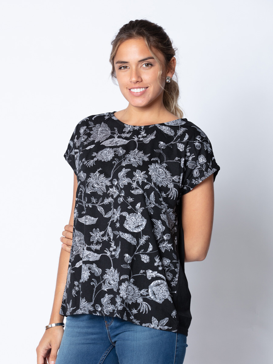 T-SHIRT FRESA REV - Negro 