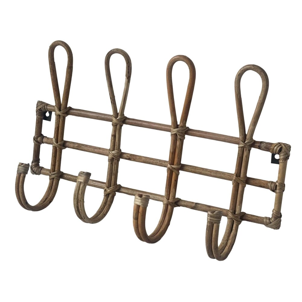 PERCHERO CAÑA MADERA NATURAL-BEIGE 21878