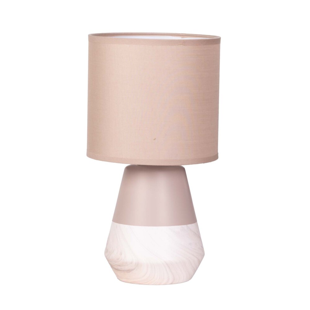 LAMPARA DE MESA CERAMICA NATURAL-BEIGE AT24201