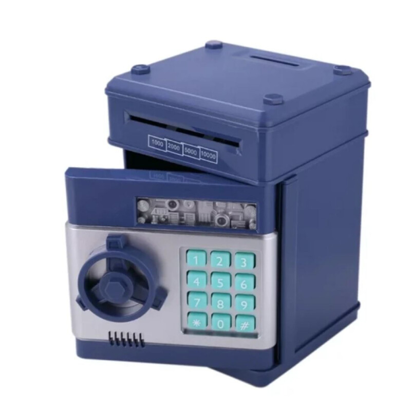 Alcancía Caja Fuerte Infantil Celeste Alcancía Caja Fuerte Infantil Celeste
