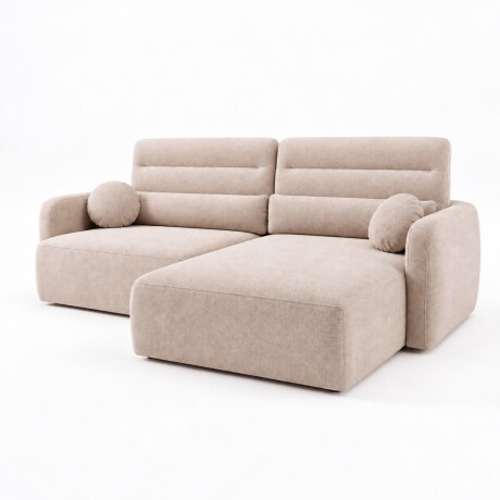 SILLÓN SOFÁ LIVING 2 CUERPOS RESPALDO AJUSTABLE BEIGE