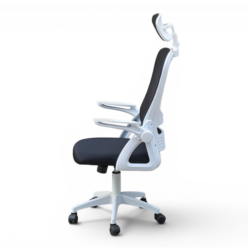 SILLA DE OFICINA ASIENTO ERGONÓMICA ESCRITORIO GIRATORIA REGULABLE APOYABRAZOS NEGRO