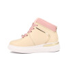 Molekinha Bota Casual Acordonada Crema-rosado