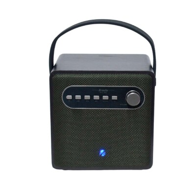Parlante portátil bluetooth BTS-1866 3" karaoke con microfono verde Parlante portátil bluetooth BTS-1866 3" karaoke con microfono verde