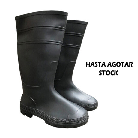BOTA DE LLUVIA PVC NEGRA CE Nº 44 Sin color