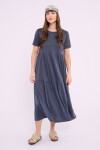 Vestido manga corta Azul