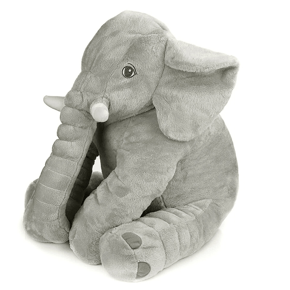 Peluche Almohada Elefante Almohadón De Apego 60cm - Gris 