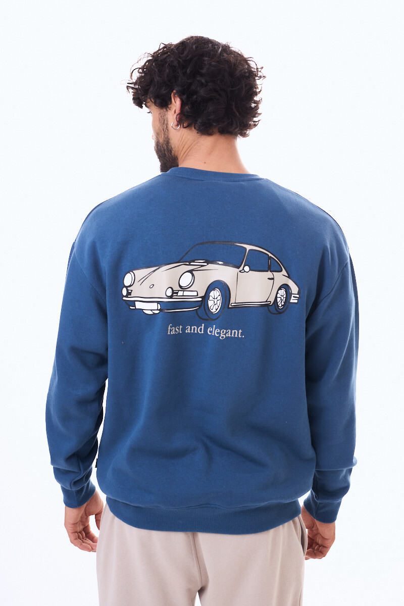 Buzo de felpa Maringa Azul