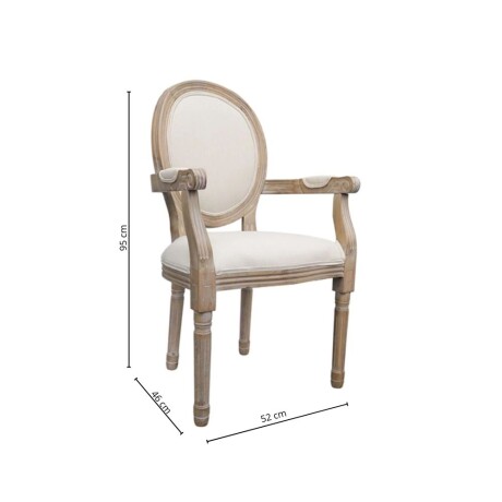 Silla Luis XV con posabrazos Silla Luis XV con posabrazos