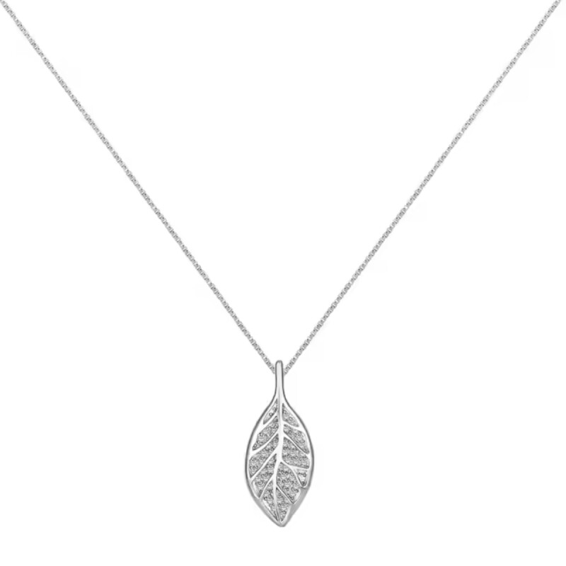 CONJUNTO HOJA CON BRILLOS PLATA 925 - L9DY190524SWAB L9dy190524swab