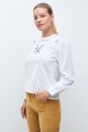 Blusa bordada blanco