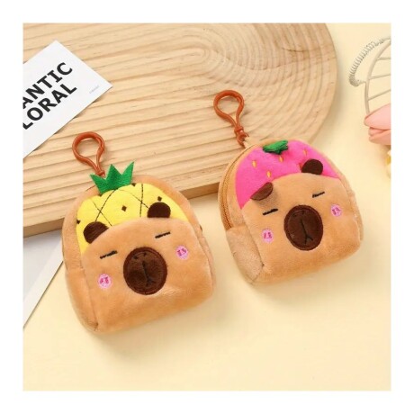 Monedero Peluche Capybara con Llavero 001