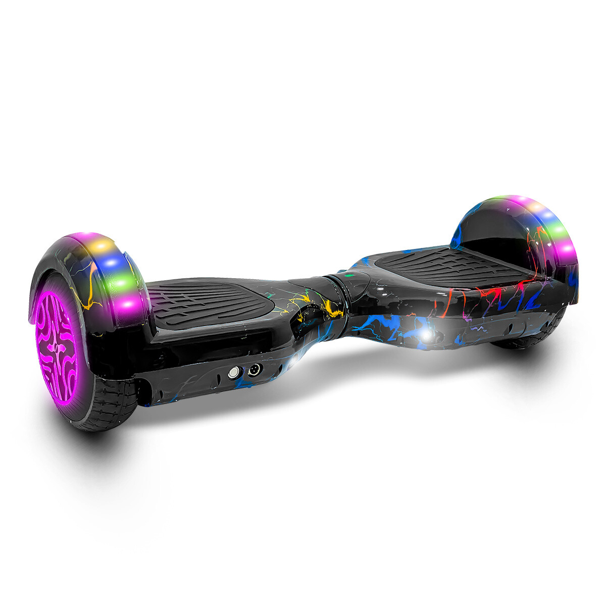 Skate Hoverboard Eléctrico 6.5 Bluetooth Luces Led N1 - Negro 