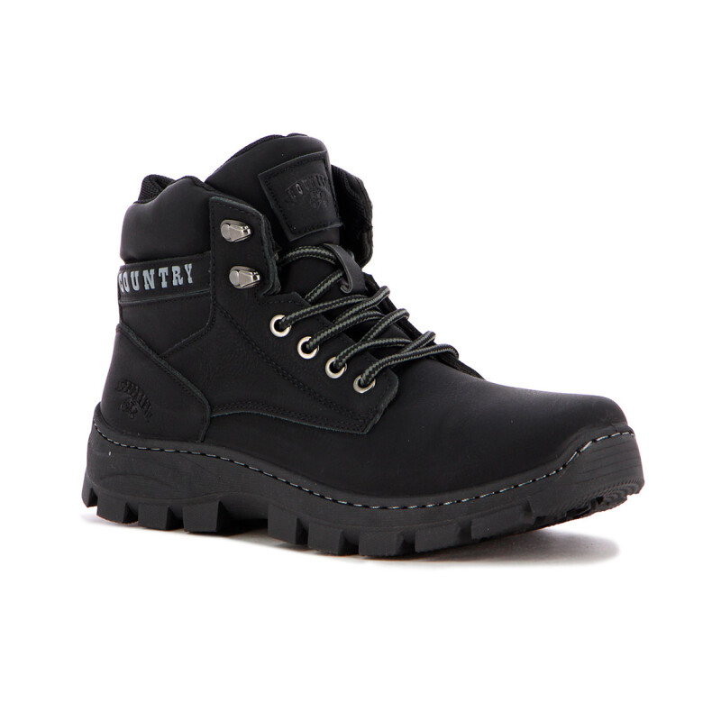 Country Bota Mount Acordonada Negro