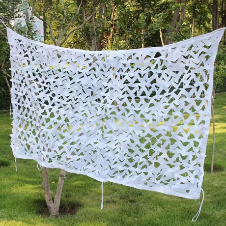 Red Malla Sombra 3x3m Toldo UV Decoración Camuflada Blanco