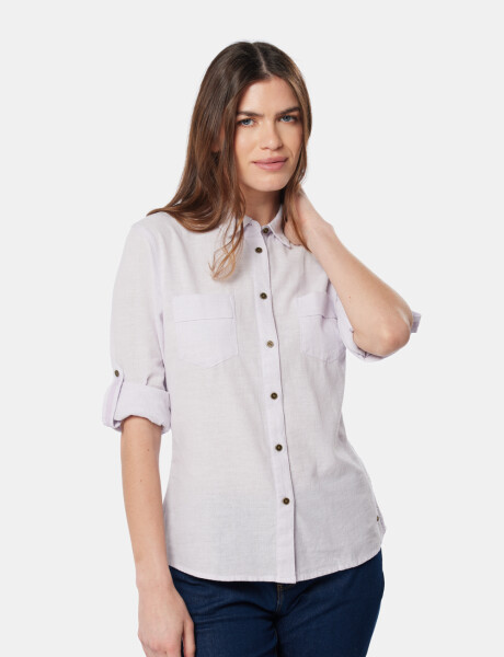 CAMISA DE LINO Lila