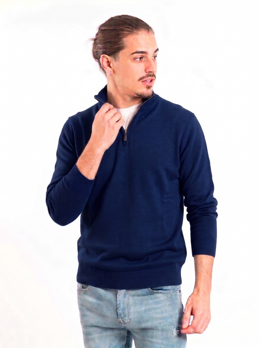 Remera Algodon Premium - Navy 