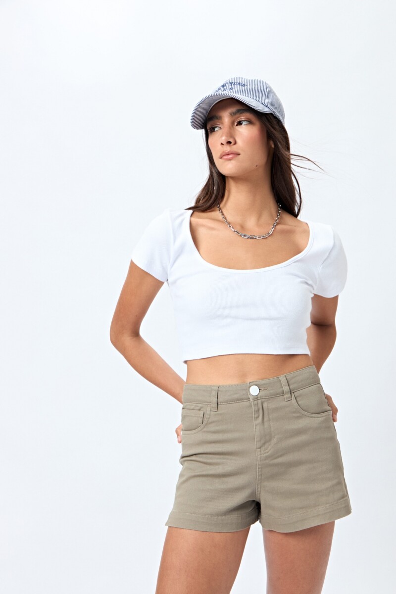 SHORT RENI Verde Seco