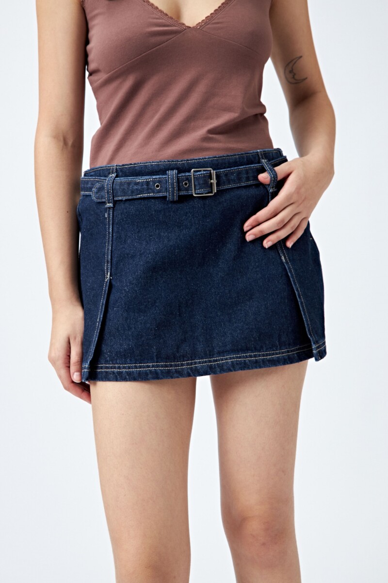 FALDA TONA Azul Oscuro