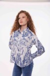 CAMISA GITANA BLANCO Y AZUL