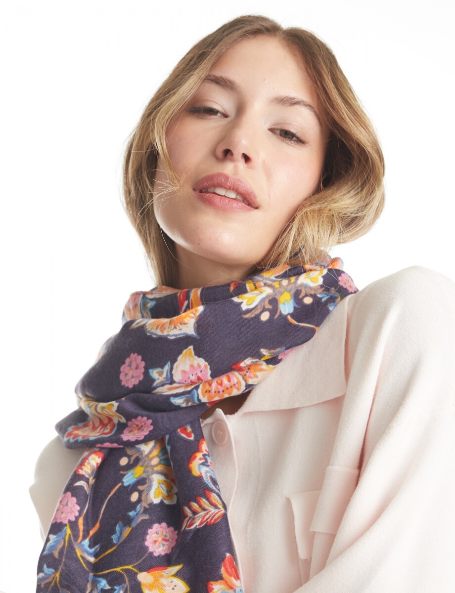 Pashmina Flores - Azul/multi 