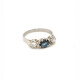 Anillo Estilo Antiguo En Platino Con Brillantes Y Zafiros Anillo Estilo Antiguo En Platino Con Brillantes Y Zafiros