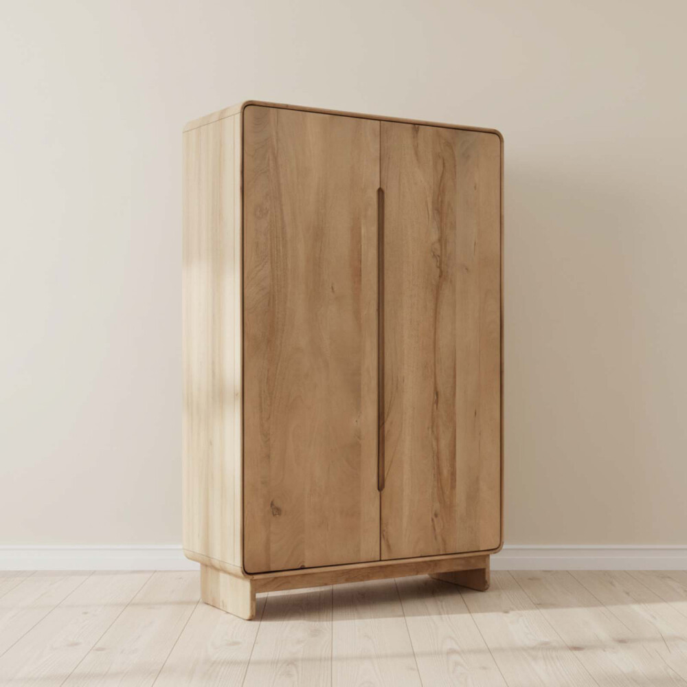 PLACARD 2 PUERTAS MADERA-DE-MANGO NATURAL-BEIGE ALEXA