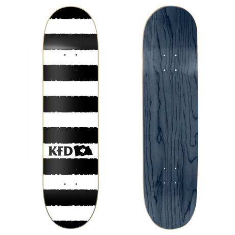 Deck KFD Logo Stripes White 8,0" (Lija incluida) Deck KFD Logo Stripes White 8,0" (Lija incluida)