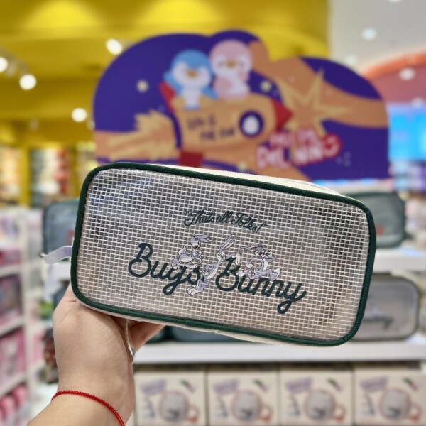 Cartuchera Looney Tunes beige