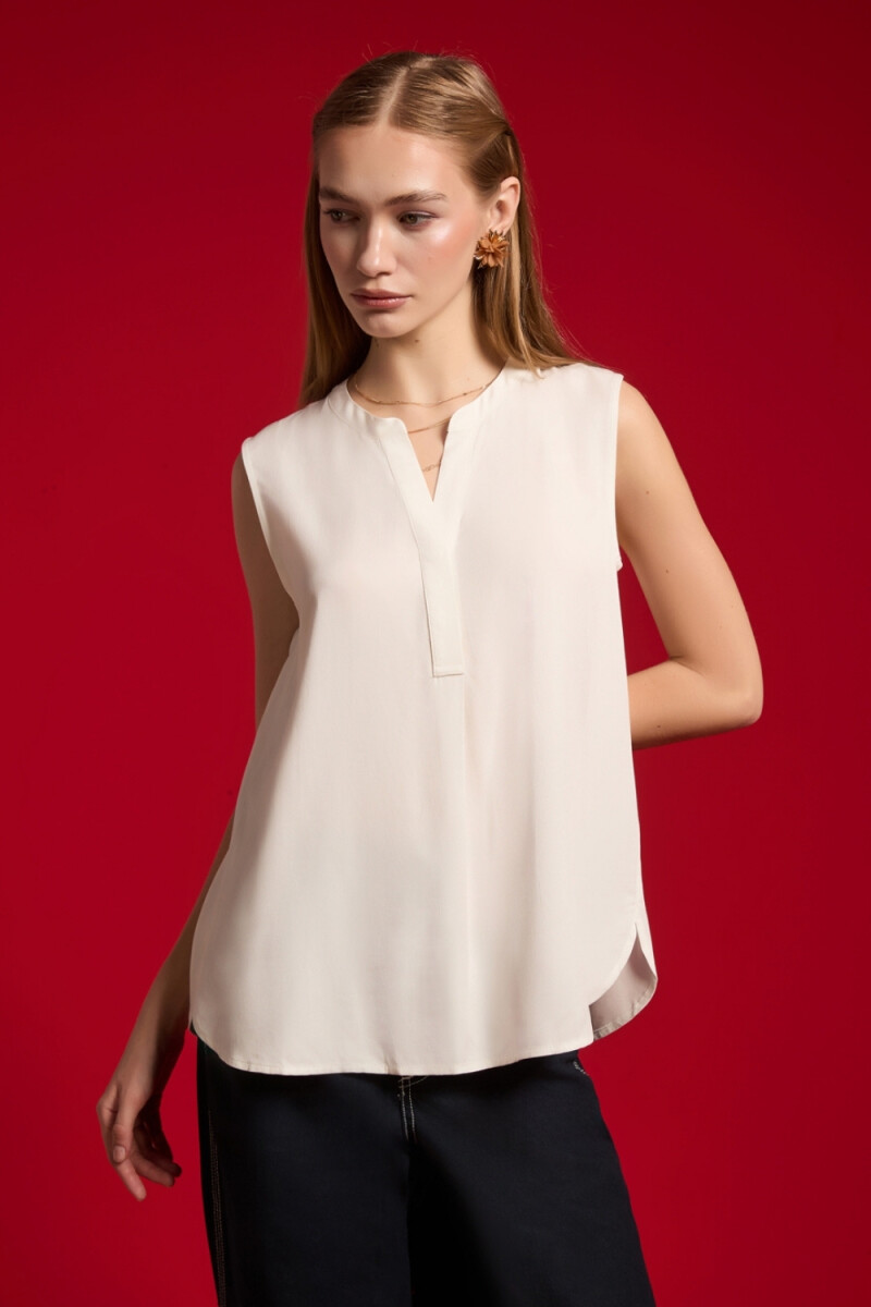 Blusa Tavia - Marfil / Off White 