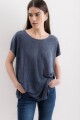 Blusa Athenia Azul Lurex