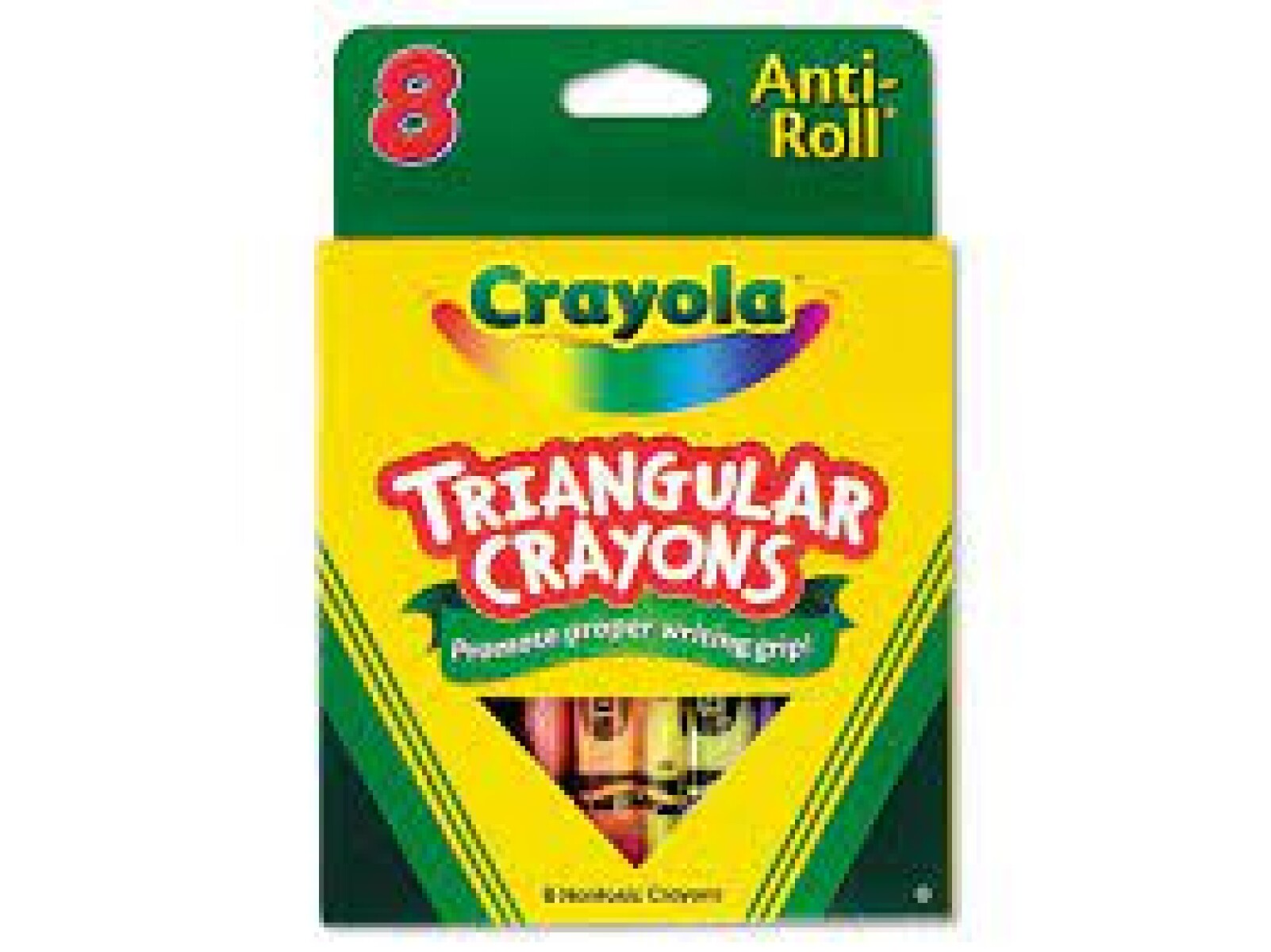 Crayones Crayolas Triangulares X8 Colores 