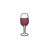Jibbitz™ Charm Wine Glass Multicolor