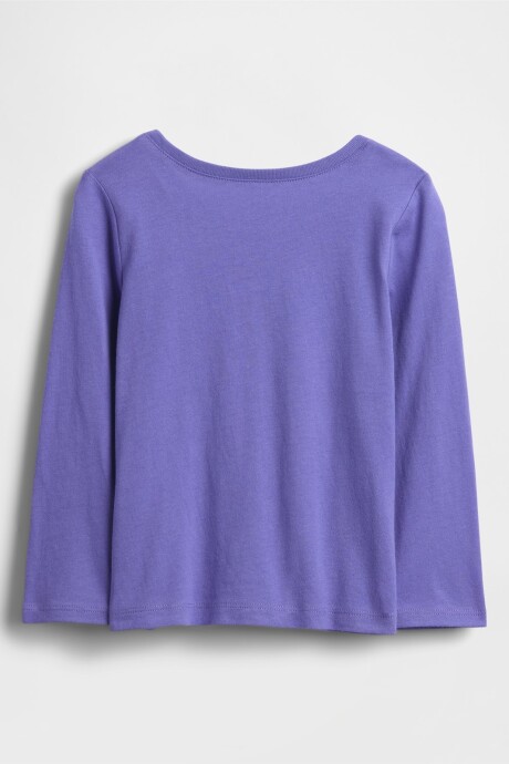 Remera Logo Gap Toddler Niña Blue Iris 2