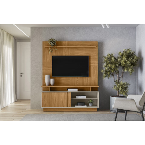 LINEA- MODULAR PARA TV VIENA HASTA 60" NATURE/OFF WHITE LINEA- MODULAR PARA TV VIENA HASTA 60" NATURE/OFF WHITE