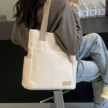 Bolso Tote funcional clásico Beige
