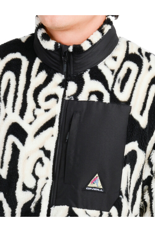 Campera O'Neill California Neo-Vintage Blanco/Negro