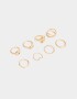 Sets Anillos Metal Anillos Sets De Metal - Dorado