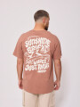 T-SHIRT LYFIA RUSTY Tostado