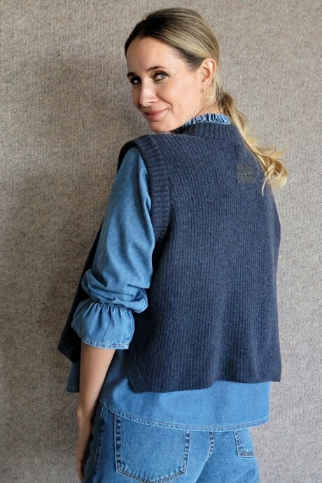 Chaleco Olivia Lambswool Azul Marino