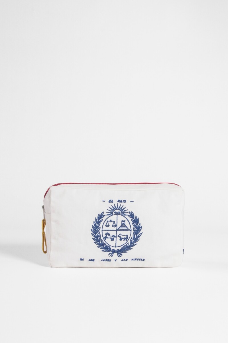 PREVENTA Estuche bordado Yorugua crudo